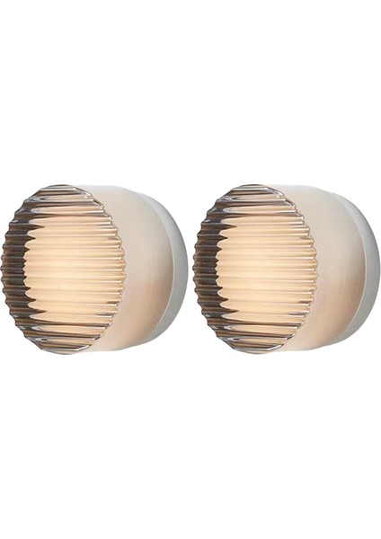 2 LED Duvar Lambası Oturma Odası Modern LED Duvar Lambası Iskandinav Lüks Gece Lambası Çizgili - Gri (Yurt Dışından)