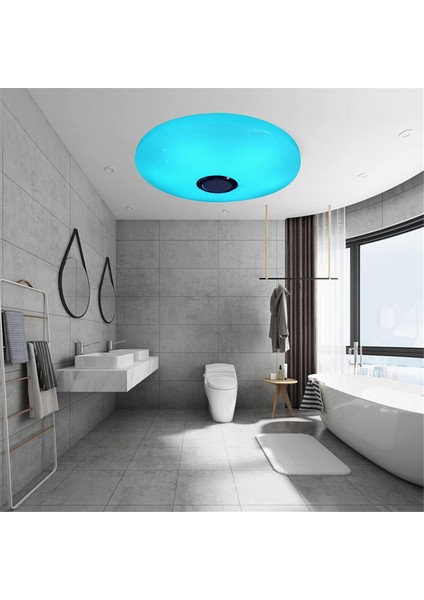 Uzaktan Kumandalı 12 Inç Tavan Lambası, Rgb Bluetooth Hoparlör, 24W LED Gömme Duş Lambası, Ab Fişi (Yurt Dışından) modelleri