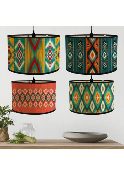 Abajur Baskı Oval Abajur 30X30X20CM Avizeler ve Ayaklı Lambalar Için Vintage Abajurlar (Yurt Dışından) fiyatları