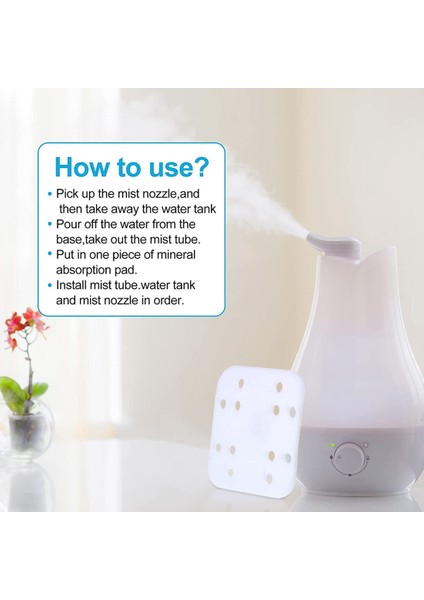 40 Parça Mineral Emici Pedler Nemlendirici Filtre Pedleri, LV600HH Için Mineral Kireç Çözücü Pedler Ofis Mutfak, Vb Için (Yurt Dışından) fiyatları