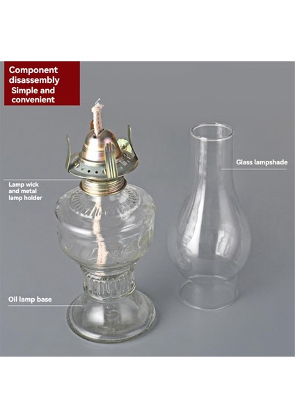 Rustik Yağ Lambası Vintage Cam Kömür Lambası Iç Mekan Kullanımı Için Yağ Lambaları Ev Dekorasyonu Aydınlatma Yağ Feneri Beyaz (Yurt Dışından) fiyatları