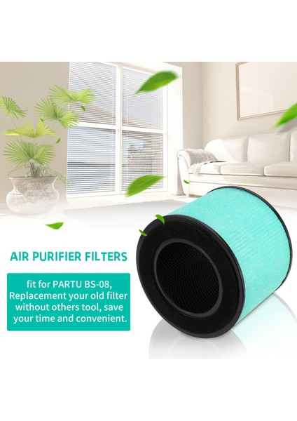 Partu Bs-08 Için Uyumlu 2 Paket Yedek Hepa Filtre, 3'ü 1 Arada Filtrasyon Yüksek Verimli Aktif Karbon Hepa Filtresi (Yurt Dışından) fiyatları