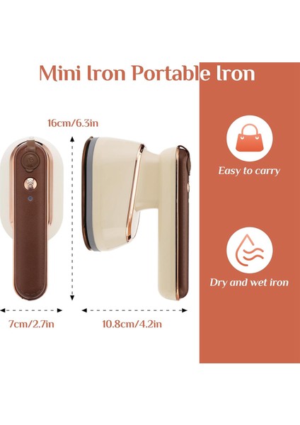 Giysi Için Ütü Desteği Kuru ve Islak Ütü, 800 W Mini Taşınabilir Giysi Buharlı Ütü, Seyahat Abd Tak (Yurt Dışından) fiyatları