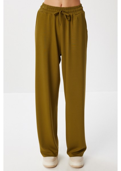 Rahat Esnek Modal Alt-Üst Takım LBY0007 Yağ Yeşili fırsatları