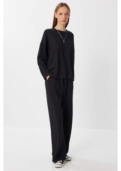 Rahat Esnek Modal Alt-Üst Takım LBY0007 Siyah