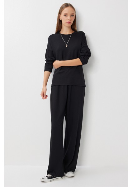 Rahat Esnek Modal Alt-Üst Takım LBY0007 Siyah fiyatları