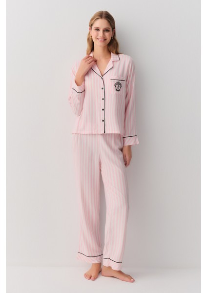 Emily Gömlek Yaka Pijama Takımı