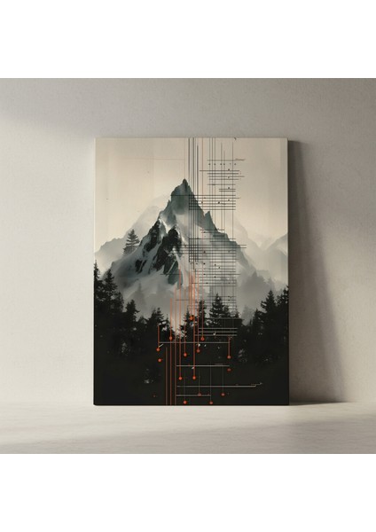 Soyut Dağ Manzarası Tablosu fiyatları