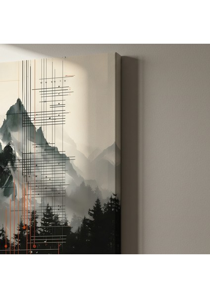 Soyut Dağ Manzarası Tablosu indirimleri