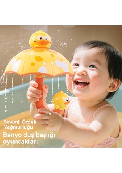 Dinozor Şemsiye Döner Su Jet Çocuk Su Banyo Oyuncakları (Yurt Dışından) fiyatları