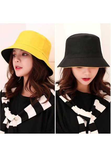 Unisex Ilkbahar ve Yaz Çift Taraflı Balıkçı Şapkası (Yurt Dışından)