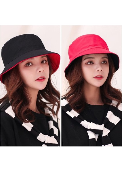 Unisex Ilkbahar ve Yaz Çift Taraflı Balıkçı Şapkası (Yurt Dışından)