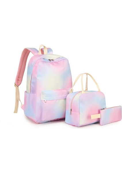 Öğrenci Okul Çantası Öğle Yemeği Çantası Kalem Kılıfı Seti (Yurt Dışından)