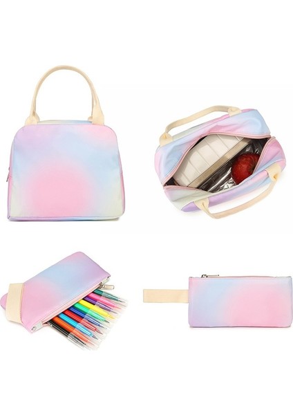 Öğrenci Okul Çantası Öğle Yemeği Çantası Kalem Kılıfı Seti (Yurt Dışından) fırsatları