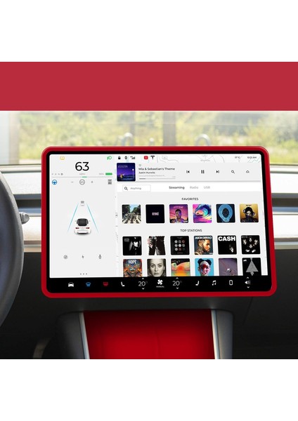 Tesla Model 3/y Iç Aksesuarlarla Uyumlu Ekran Kenar Koruyucu Çerçeve (Yurt Dışından) modelleri