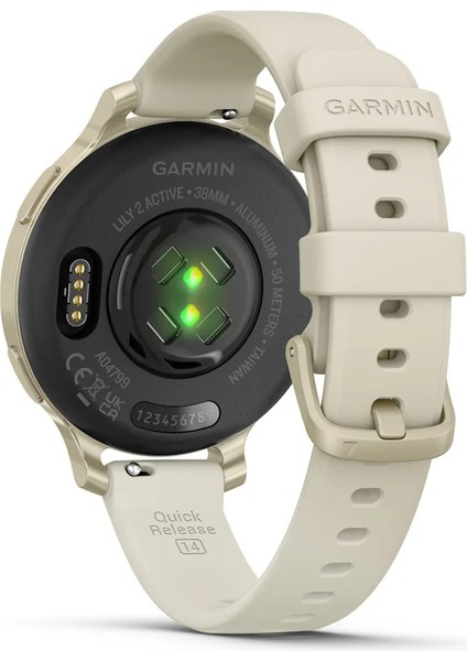 Lily 2 Active Lunar Gold Kemik Silikon Kayışlı