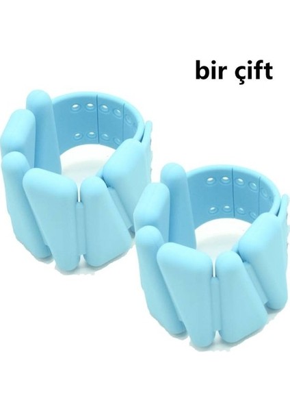 Mectime 2x Yoga Fitness Ağırlık Bileklik - Mavi (Yurt Dışından)