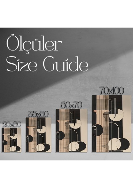 Soyut Geometrik Desenler Tablosu modelleri