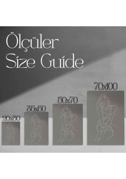 Tek Çizgi Kadın Figürü Soyut Sanat Tablosu modelleri