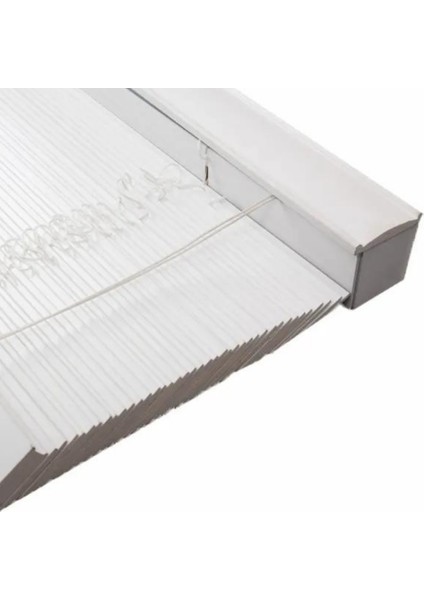 Wooden Blinds %100 Doğal Ahşap Jaluzi Perde 50MM, Alüminyum Kasalı Yüksek Kaliteli - Beyaz (Kurdelasız)