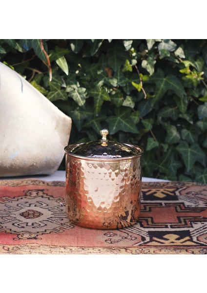 Bakır Baharatlık Çekiç Dövmeli Bakır Renk (Tekli)