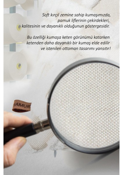 Dekoratif Kırlent Kılıfı – Pamuk ve Mikro Polyester, Punch Desenli, Ekru Renk, Çift Yönlü Gizli Fermuarlı, 43x43 cm