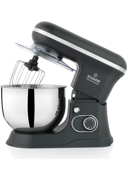Prochef Master Standlı Mikser 1500W, 5 L Paslanmaz Çelik Hazne, LED Ekranlı, 6 Hız Ayarlı, Gümüş Renk