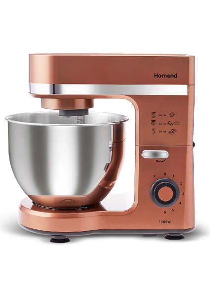 Profashion 3080H Stand Mikser 1500W, 5 L Paslanmaz Çelik Hazne, 6 Kademeli Hız ve 3 Farklı Karıştırma Aparatı fırsatları