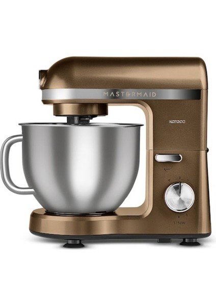 Mastermaid Chef Pro Çift Kollu 1750 W Stand Mikser – Ceviz Kahverengi, Yüksek Güçlü ve Dayanıklı Mutfak Yardımcısı
