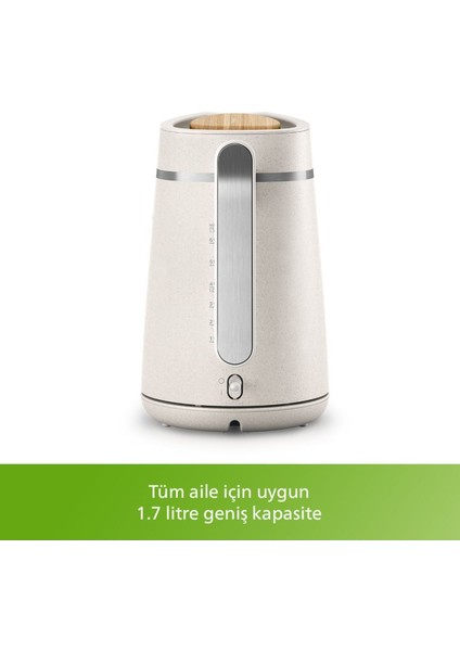 1,7 L Çelik Su Isıtıcı – Gizli Rezistanslı, Enerji Tasarruflu, Ekru Renk, Hızlı Kaynatma Özellikli