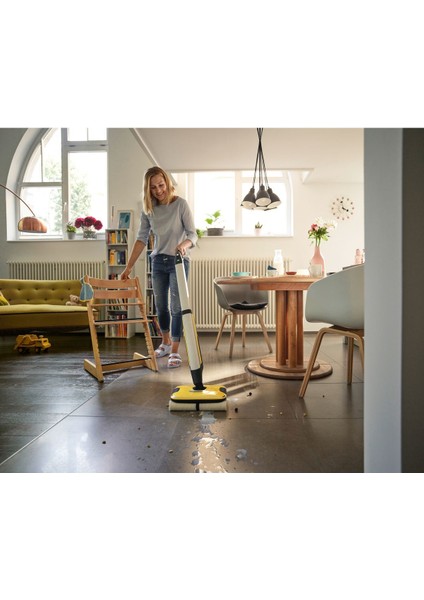 FC 7 Cordless 25V Şarjlı Islak/Kuru Süpürge – 4 Silindirli, Çift Su Tanklı, Kablosuz Temizlik Sistemi fırsatları