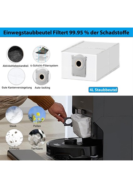 Ecovacs Deebot T50 Pro OMNI/T50 OMNI/T50 Max Pro Omni Robot Süpürge Aksesuarları Için Aksesuar Seti (Yurt Dışından) fırsatları