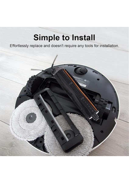 Tricut Fırça Şeridi Dreame X30 X40 L40 Ultra, Xiaomi X20 Pro/ X10+/ X20+/M30S/ M40/ H40, Mova E30/P50 Pro Ultra Için Uygundur (Yurt Dışından) modelleri