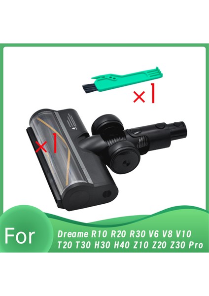 Dreame R10 R20 R30 T30 V6 Elektrikli Zemin Fırçası Aparatı Zemin Yumuşak Silindir Fırça Başlığı LED Toz Işıklarıyla (Yurt Dışından)