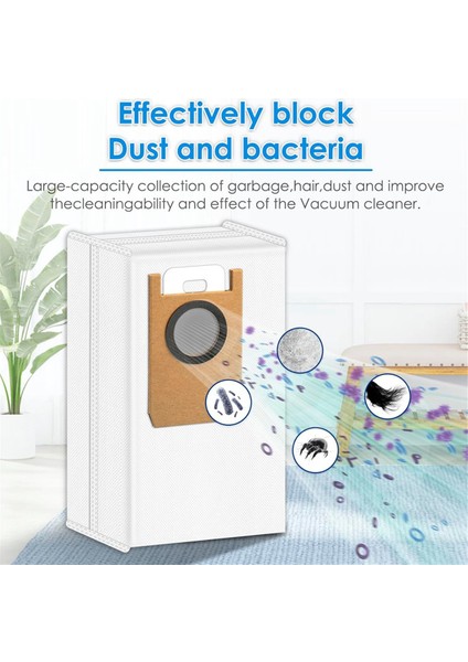 Eufy Omni S1 Pro Otomatik Tahliye Istasyonlu Robot Süpürge Aksesuarları Robot Süpürge Için Toz Torbaları (Yurt Dışından) fiyatları