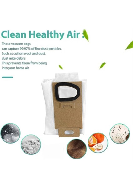 Roborock H6/h7/mijia SCWXCQ01RR Elektrikli Süpürge Aksesuarları Yedek Parçaları Için 8 Adet Toz Torbası (Yurt Dışından) modelleri