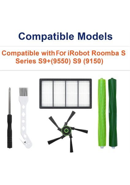 Irobot Roomba S Serisi S9+(9550) S9 (9150) Robot Süpürge Aksesuarları, Yedek Parçalar Ana Fırça Yan Fırça Filtreleri (Yurt Dışından) fırsatları