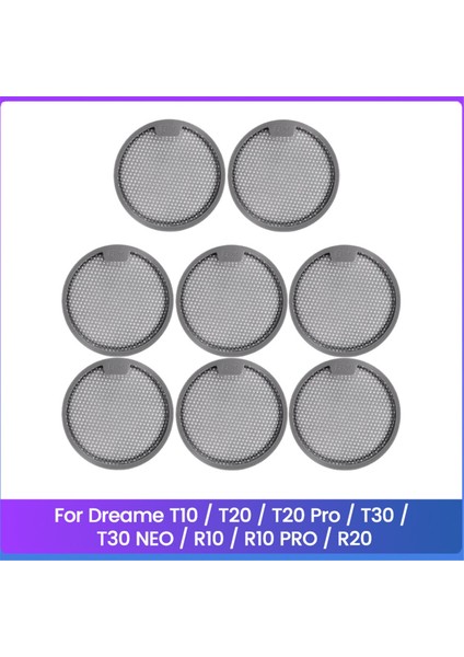 Dreame T10 / T20 / T20 Pro / T30 / T30 Neo / R10 / R10 Pro / R20 Elektrikli Süpürge Yedek Parçaları Için Yıkanabilir Filtre (Yurt Dışından)