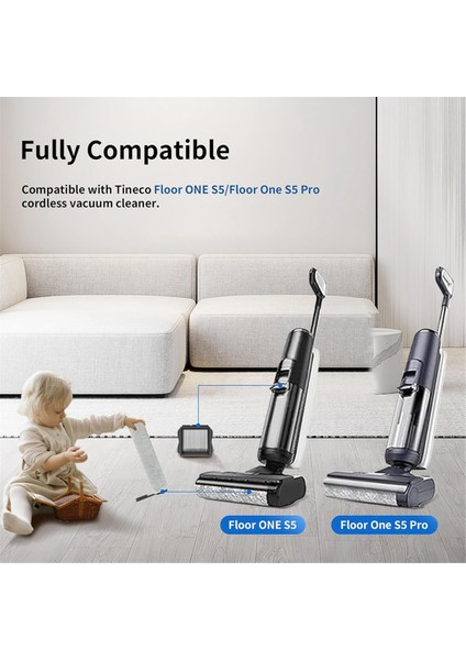 Floor One S5/floor One S5 Pro Akülü Elektrikli Süpürge Fırça Silindirleri Için Silindirler Fırçanın Değiştirilmesi ve Filtreler (Yurt Dışından) fiyatları