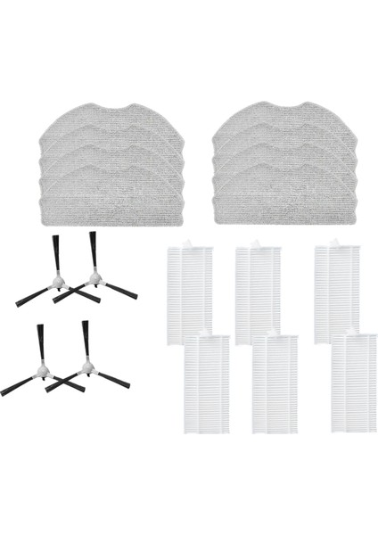 Ropvacnıc S1 / A1, Tipdiy G90, Betboyles V75S, Vıpsun Z1 Elektrikli Süpürge Parçaları Için 18 Adet Yan Fırça Hepa Filtre Paspas Pedi (Yurt Dışından) fiyatları