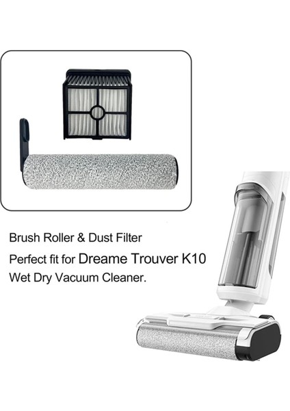 Dreame Trouver K10 ve K10 Pro Elektrikli Süpürge Parçaları Için 5 Parça Fırça Silindiri ve Filtre Seti Temizlik Verimliliğini Artırır (Yurt Dışından) modelleri