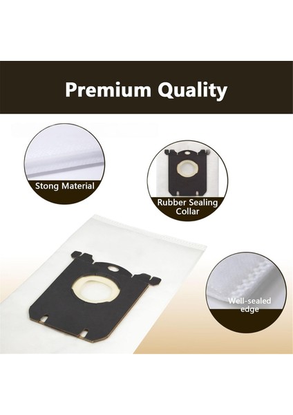 Philips FC8220 FC8202 FC8224 FC8134 HR8331 HR8345 Elektrikli Süpürge Parçaları Için Electrolux S-Bag Için 12 Adet Toz Torbası (Yurt Dışından) modelleri