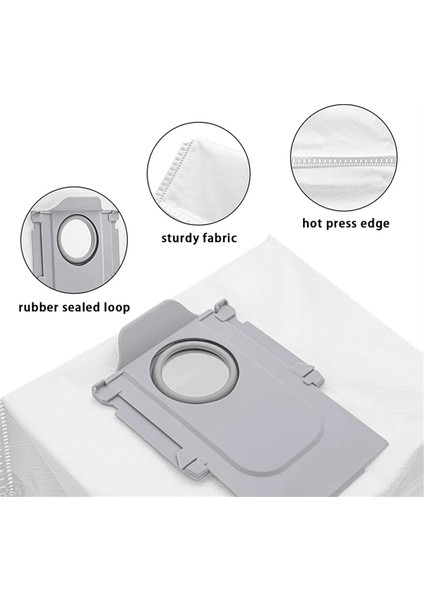 Roborock Saros 10/10R, Q Revo, Qrevo S/slim, S8 Maxv Ultra, S8 Max Ultra Elektrikli Süpürge Parçaları Için 22 Adet Toz Torbası (Yurt Dışından) fırsatları