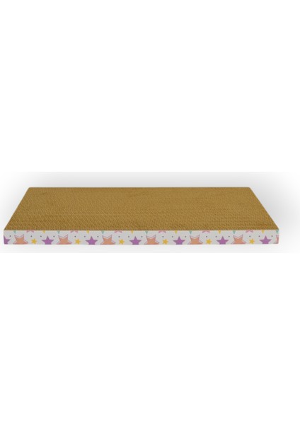 Karton Kedi Tırmalama Velmo 43,5X21X2,5CM Yıldız Desenli