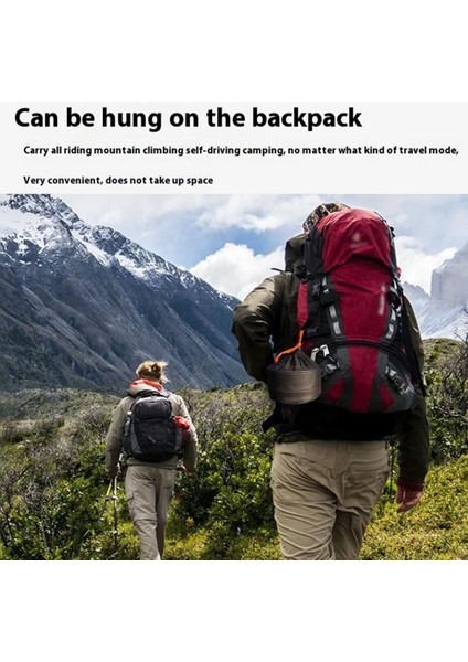 Aotu Kamp Pişirme Seti Su Isıtıcısı, Tencere, Kızartma Tavası, Kesme Tahtası Seti (Bpa Içermez, Fda Onaylı Değil)-Turuncu (Yurt Dışından) indirimleri