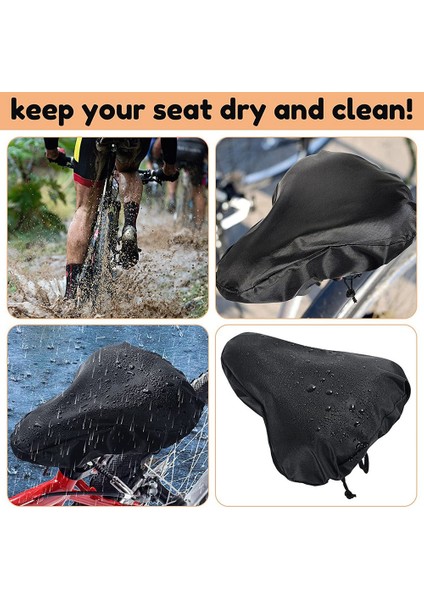 3 Adet Su Geçirmez Bisiklet Koltuğu Yağmur Kılıfı Bağcıklı Dağ Bisikleti Koltuğu Kılıfı Yağmur Toz Koruyucu Yastık Eyer (Yurt Dışından) indirimleri