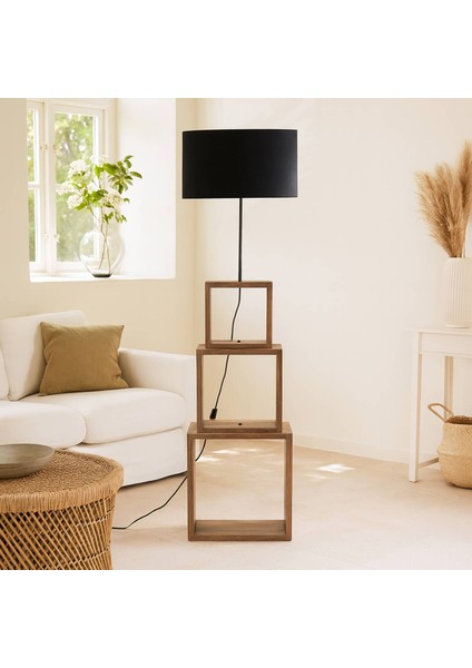 Modern Raflı Lambader