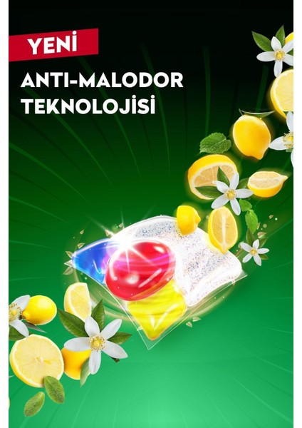 4 Etkili Limon Kokulu Bulaşık Makinesi Kapsül Deterjanı 72 Yıkama – Temizlik, Parlatma, Kireç ve Cam Koruma (2x36 Adet) indirimleri