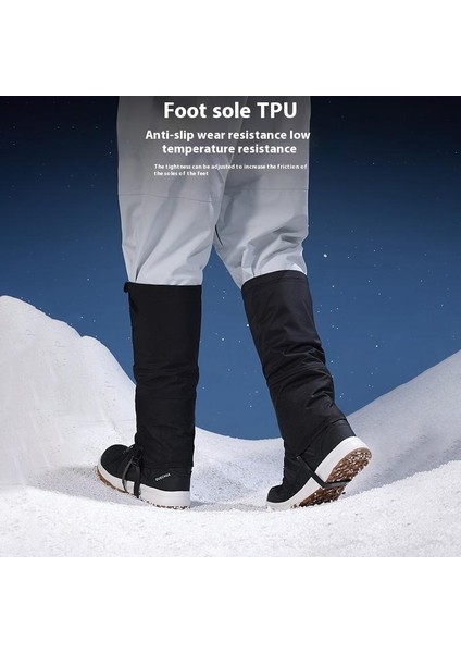 Golovejoy HX39 Kışlık Açık Hava Kar Botu Tozlukları Nefes Alabilen Su Geçirmez Ayak Bileği Bacak Koruyucusu Yürüyüş, Avcılık, Kayak Için-Mavi-M (Yurt Dışından) modelleri