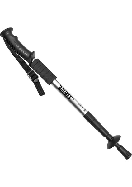 Aolıkes 3401 Hafif Alüminyum Alaşımlı Trekking Bastonu 4 Bölmeli Ayarlanabilir Yürüyüş Bastonu-Gümüş (Yurt Dışından)